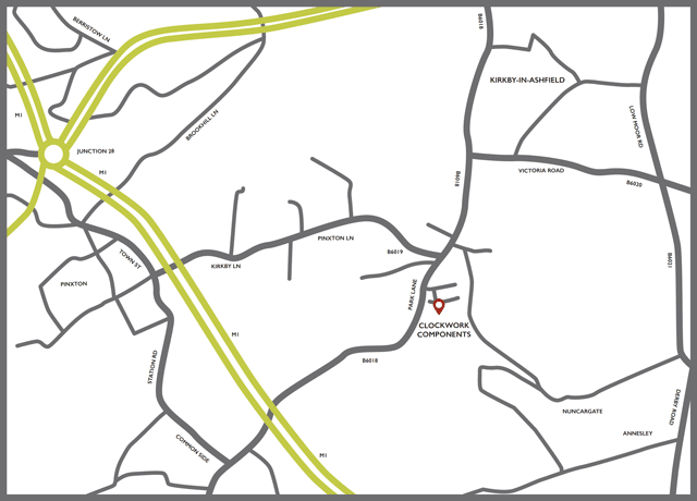 Clockwork Nottingham location map.