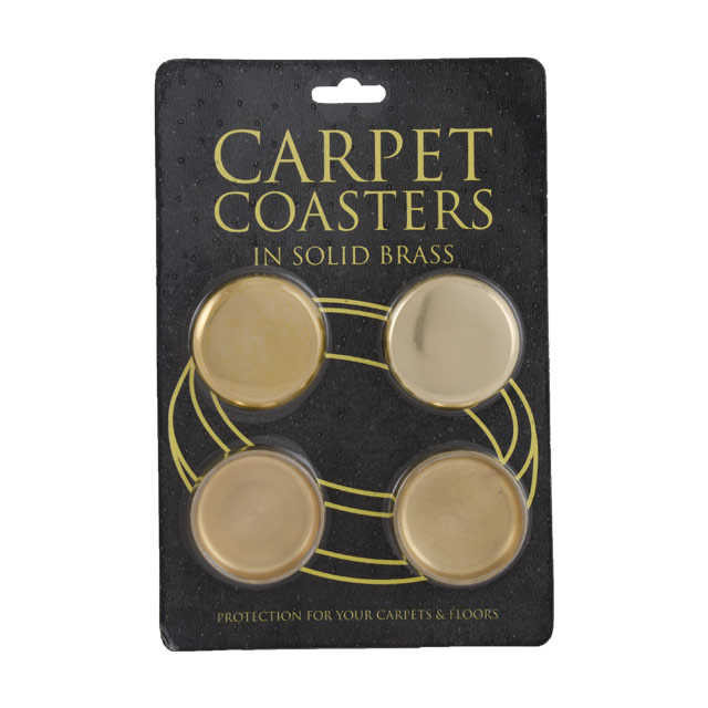 Clockwork Components Castor Coasters - Brass x 4 (code: CAS272)