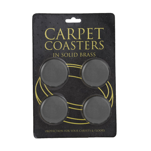 Clockwork Components Castor Coasters - Black Chrome x 4 (code: CAS277)