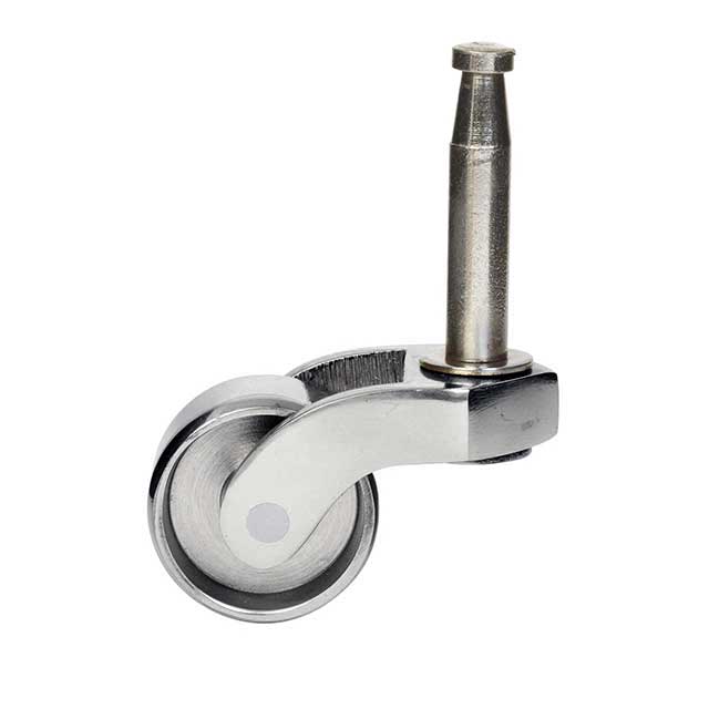 Clockwork Components Chrome Gripneck Castor - 26 x 14mm (code: CAS571-A)