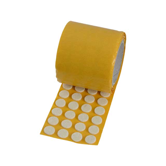 Clockwork Components 18mm White Self Adhesive Felt Pads (code: FPSA018)