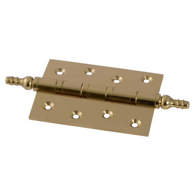 Clockwork Components Brass Finial Hinge-100mm (code: HINGE004)