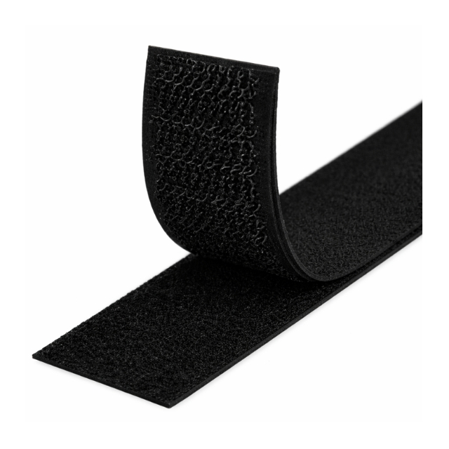 Clockwork Components 25mm Self-Adhesive Black Loop Band (code: LP025B-SA)