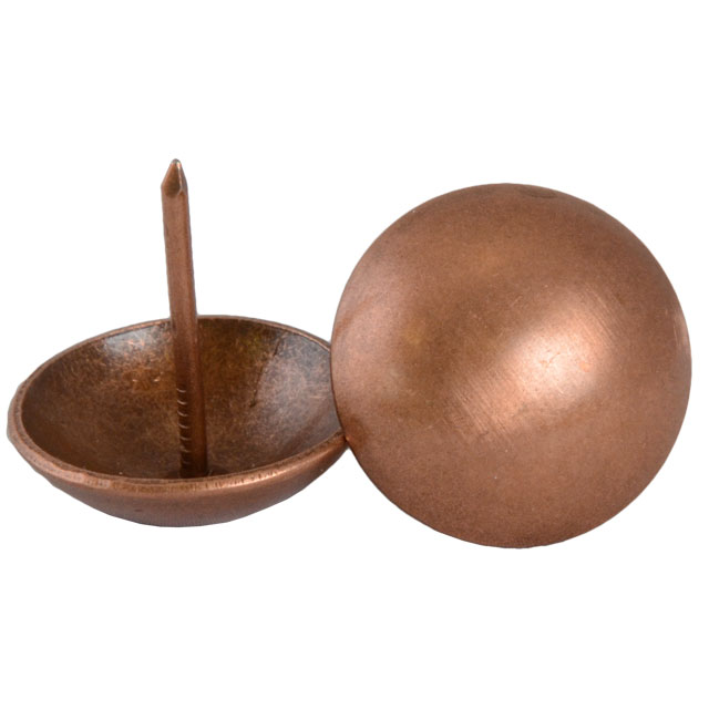 Clockwork Components 25mm Antique Copper Brushed Nail (code: N25-CBR)