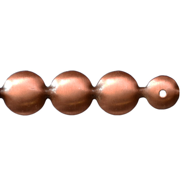 Clockwork Components 16mm Antique Copper Brushed Nail Head Trim (code: NHT016-CBR)