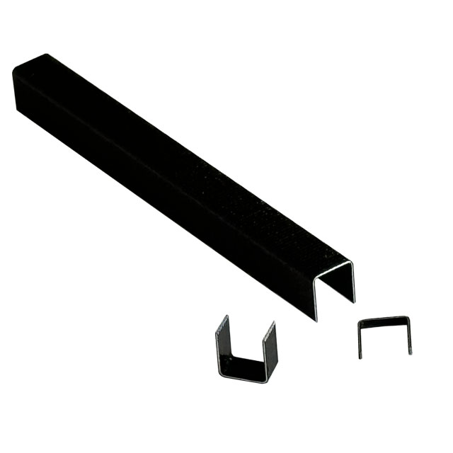 Clockwork Components Type 71 - 10mm Staples - Black (code: STA71-10-BLK)