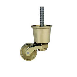 Clockwork Components Brass Round Castor - 32mm (code: CAS200)