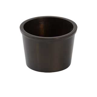 Clockwork Components Round Antique Brass Slipper Cup (code: CAS204)