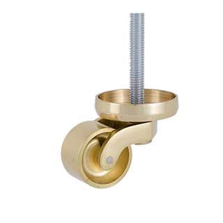 Clockwork Components Brass Shallow Cup Castor - 32mm (code: CAS250)