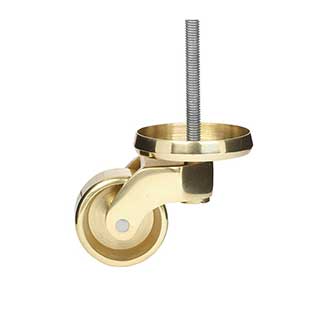 Clockwork Components Brass Lge Shallow Cup Castor-48mm (code: CAS255)