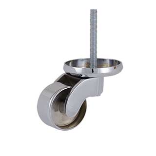 Clockwork Components Chrome Large Shallow Cup Castor - 48mm (code: CAS256)