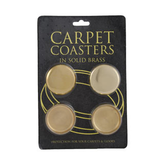 Clockwork Components Castor Coasters - Brass x 4 (code: CAS272)