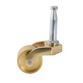 Clockwork Components Brass Gripneck Castor (code: CAS570-A)