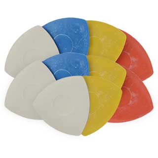 Clockwork Components Chalk Triangles Assorted Colours (code: CT051AS)