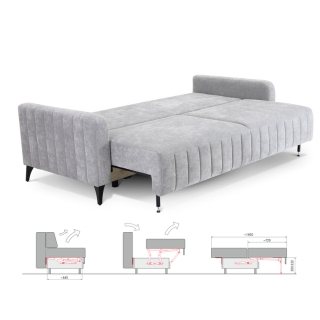 Clockwork Components DL Sofabed with Auto Leg (code: ST-DLAL-367)