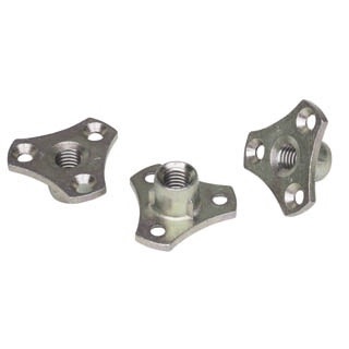 Clockwork Components D NUT - Insert Nut with Screwfix Flange - M8 x 10mm (code: DNUT005-A)