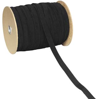 Clockwork Components Black Elastic - 1/2&quot; (12mm) (code: EL004)