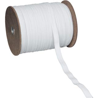 Clockwork Components White HQ Elastic - 1/2&quot; (12mm) (code: EL006)