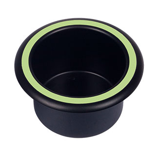 Clockwork Components Black Plastic Cup Holder - Luminescent (code: EM-CUP08)