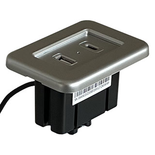 Clockwork Components USB Charging Socket - A &amp; C (code: EM-USB14)