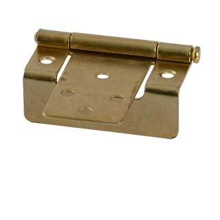 Clockwork Components 50mm Cranked Hinge - Brass (code: HINGE013)