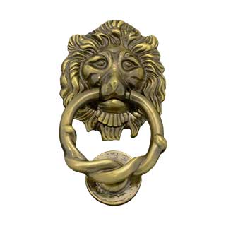 Clockwork Components Lion Head Chair Pull-Brass (code: KNOCK02)