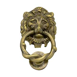 Clockwork Components Brass Lion Head Chair Pull (code: KNOCK02)