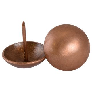 Clockwork Components 25mm Antique Copper Brushed Nail (code: N25-CBR)