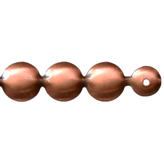 Clockwork Components 16mm Antique Copper Brushed Nail Head Trim (code: NHT016-CBR)