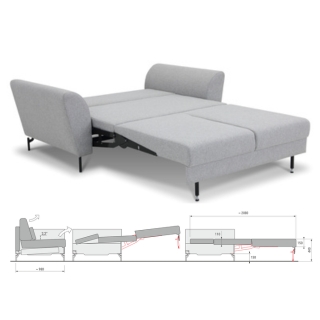 Clockwork Components Puma Pro Sofabed - High Leg (code: ST-PUMAPRO-HL637)