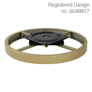 Clockwork Components Decorative hoop with swivel plate (code: RCM-6529BBR-M8)