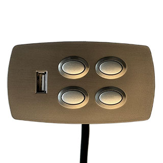 Clockwork Components 4 Button Contoller + USB LHF (code: REC908128-LP)