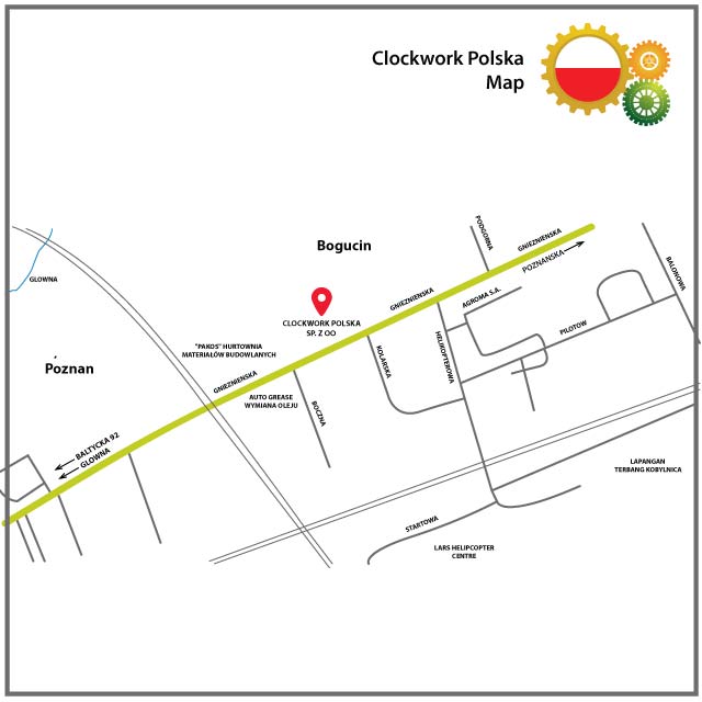 Clockwork Components Poland location map.