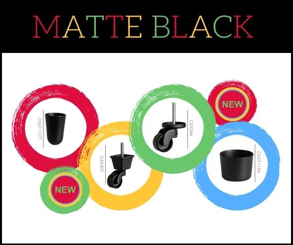 OCT - MATTE BLACK CASTORS