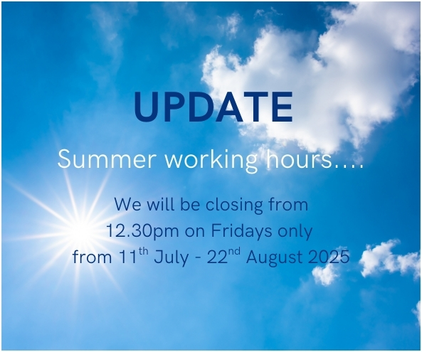 JULY25 - Summer Closing Hours